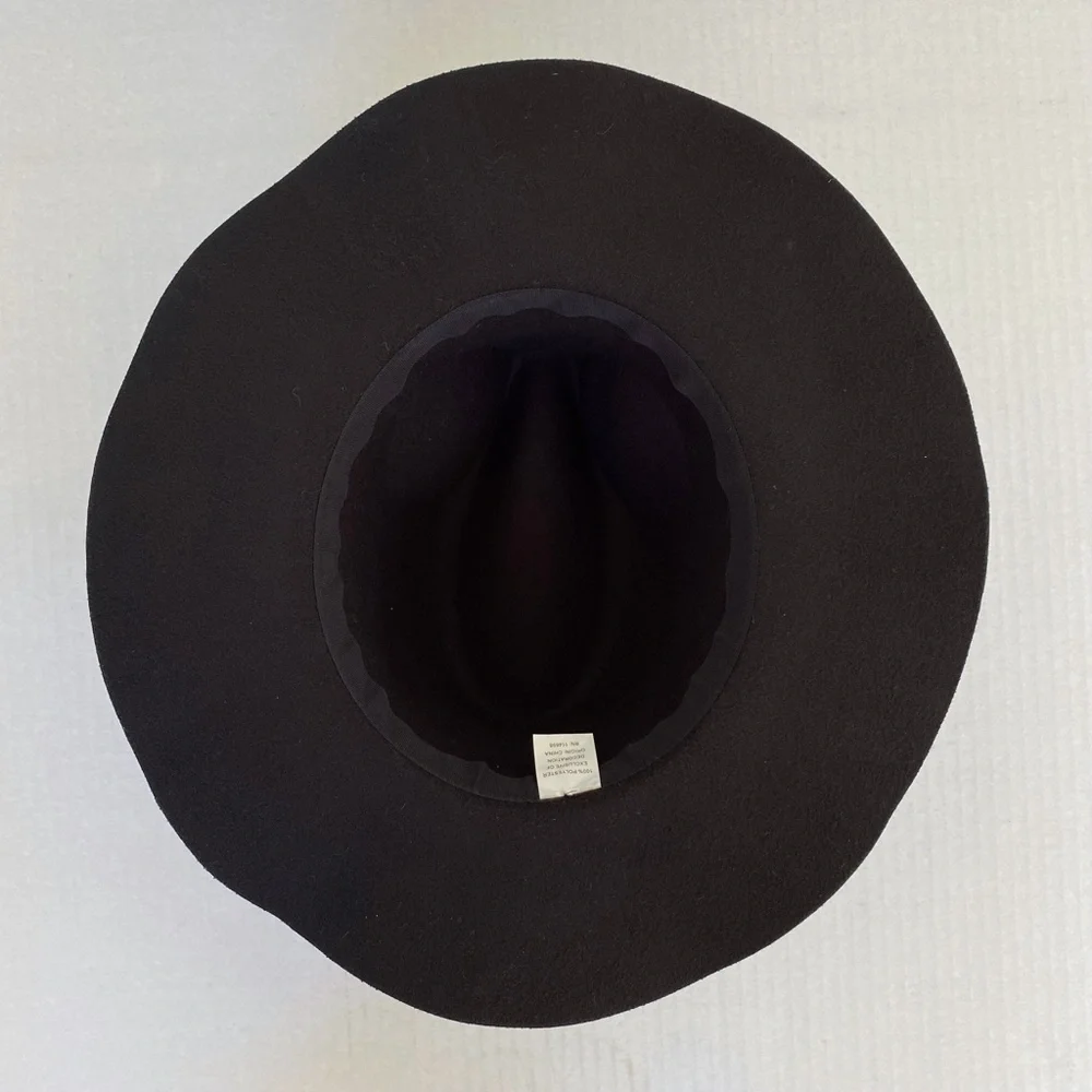 Black Hat with Faux Suede Band